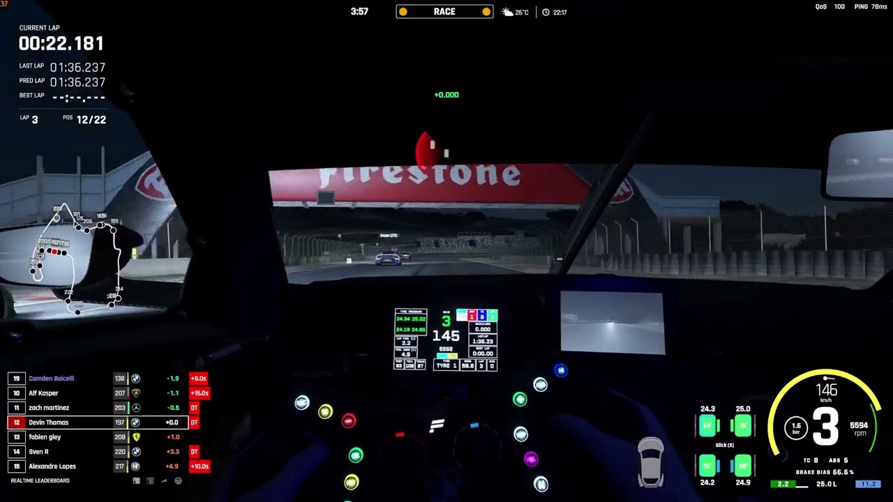 BMW M4 GT3 EVO Leguna Seca Pushing through bad start , struggle