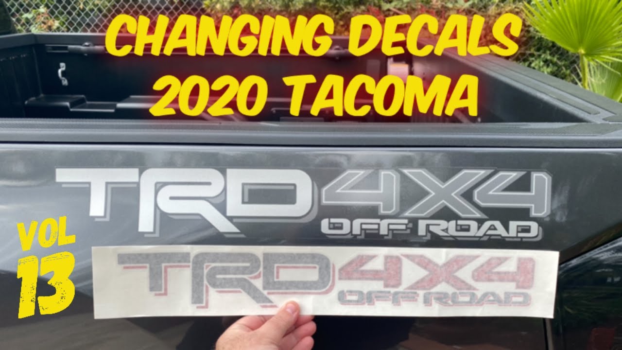 МЕНЯЮ БОКОВЫЕ НАКЛЕЙКИ! (том 13) Toyota Tacoma TRD 4x4 2020 года