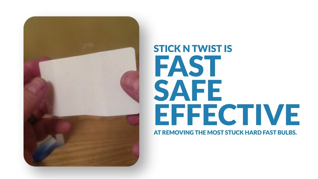 Have a Stuck Light Bulb? No Problem! Stick N Twist Light Bulb Changer