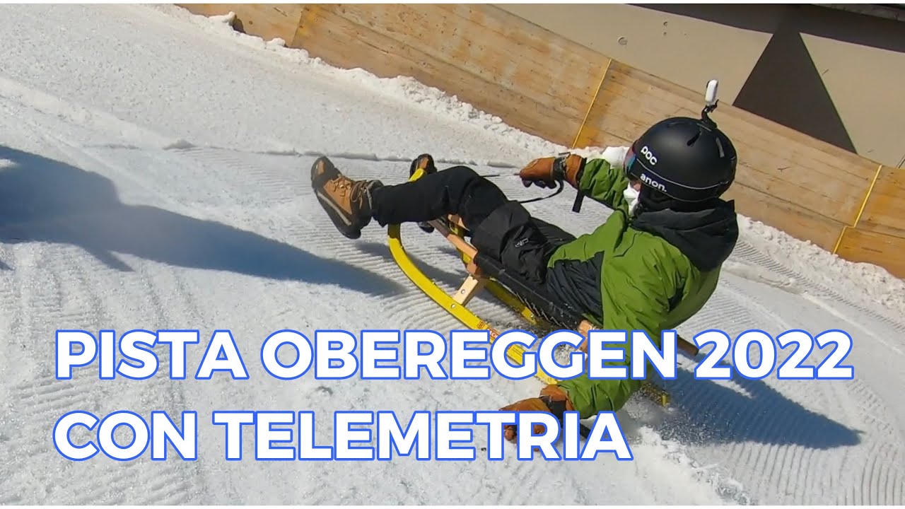 27/03/2022 Pista  Obereggen Telemetry GPS - Slittino Sportivo/SportRodeln