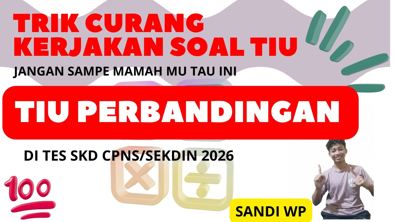 TIU PERBANDINGAN TAK SENILAI SKD 2026