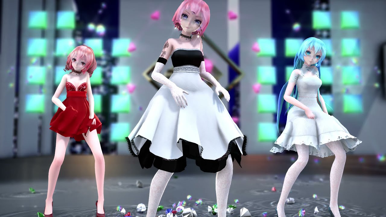 【 MMD 巡音ルカ 】Gimme x Gimme  [  TDA Luka.   Miku.   Teto.   ] 2K