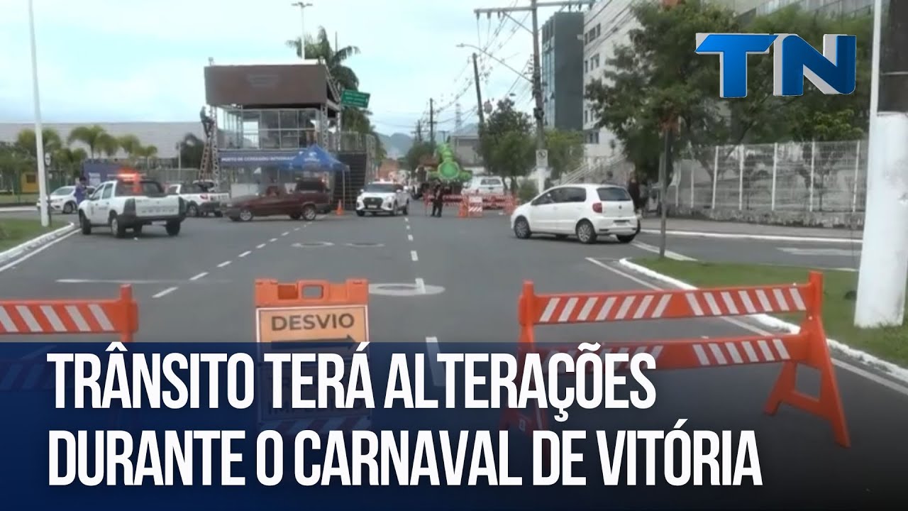 Trânsito terá alterações durante o Carnaval de Vitória