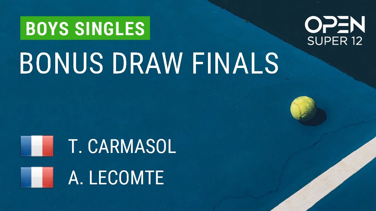 CARMASOL Tiago VS LECOMTE Anatole - Open Super 12 2025