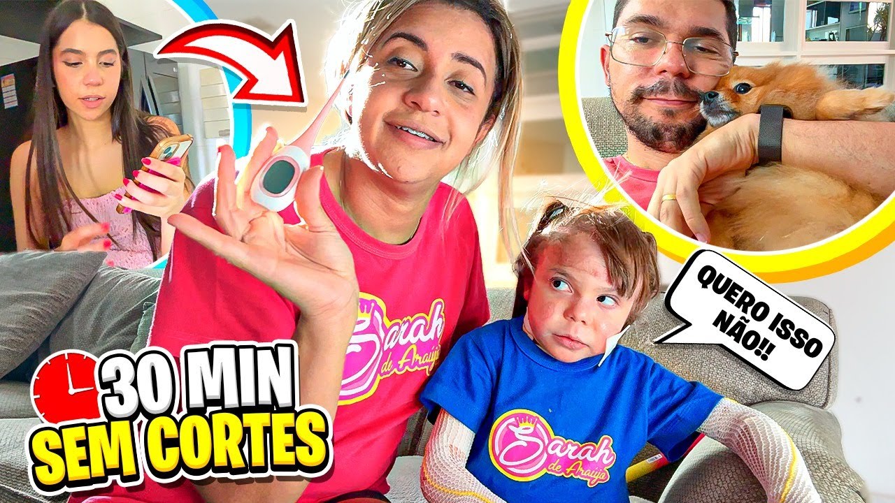 VLOG DE UM DOMINGO DA FAMÍLIA + 30 minutos SEM CORTE