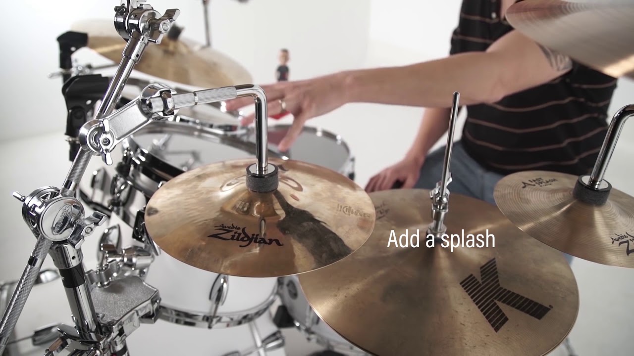 Add a cymbal and mic to your kit using the SC-CLRA Cymbal L-Arm with Ratchet Assembly