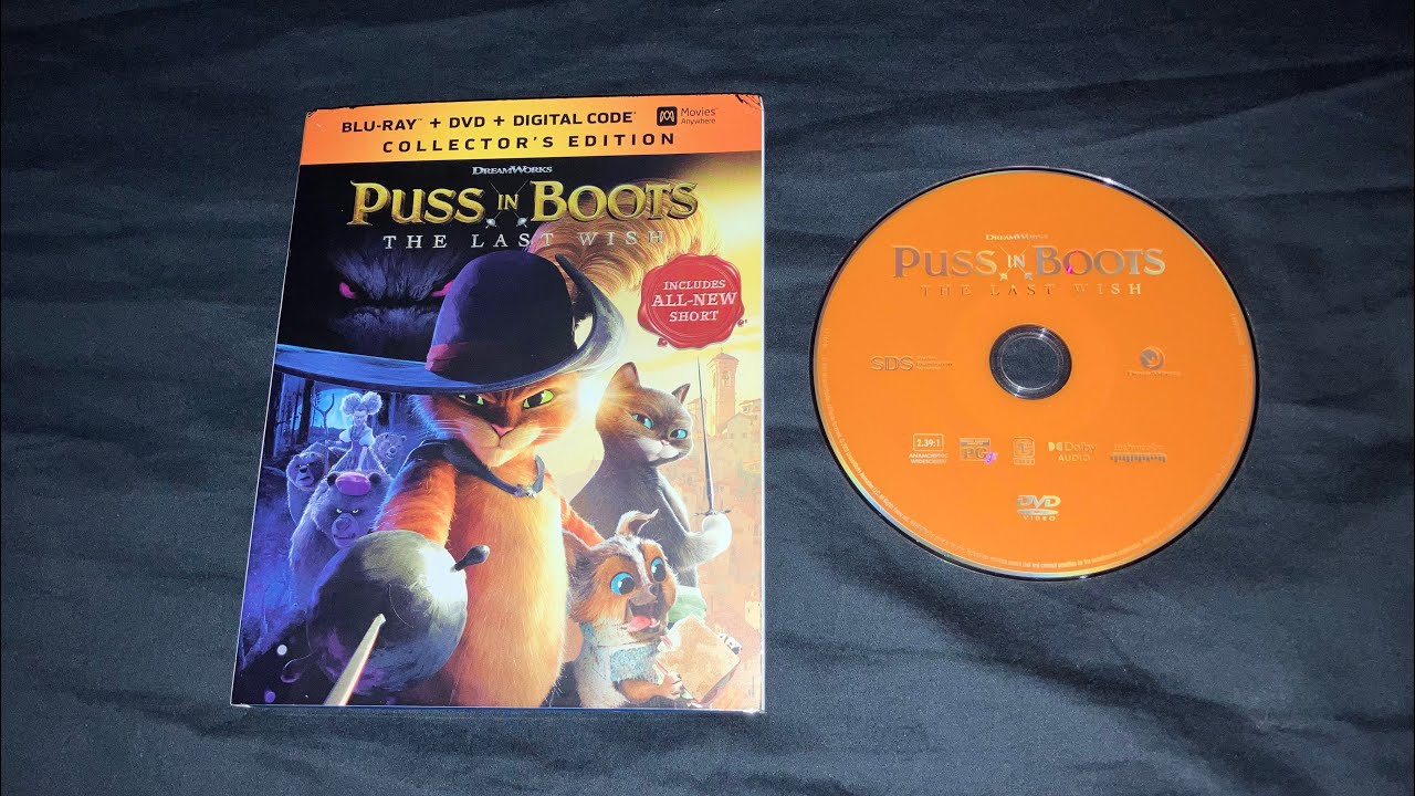 Opening to Puss In Boots: The Last Wish (2022) 2023 DVD (Menu option)