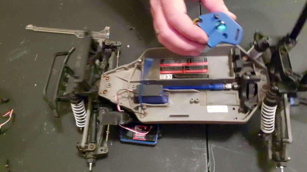Traxxas Telluride 4x4  motor swap too brushless system!!