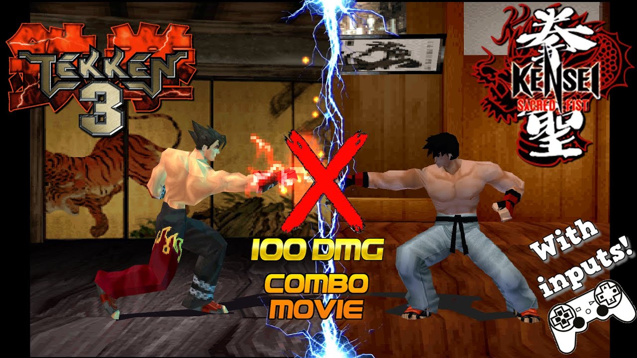 Tekken 3 ❌ Kensei: Sacred Fist - 💯damage Combo Movie