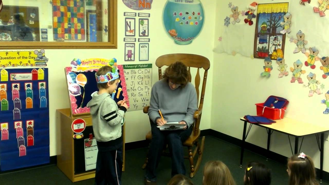 Celebrating James at preschool!