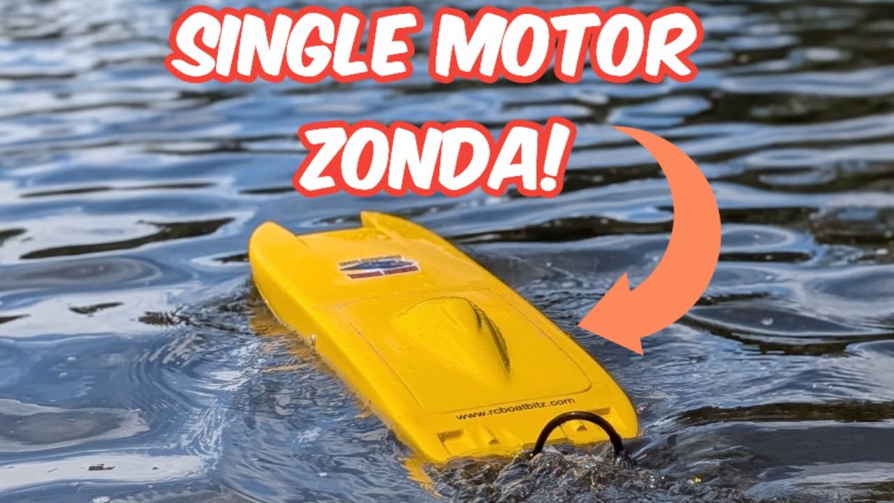 Pierwszy test 27-calowej Mini Zonda Single od RC Boat Bitz