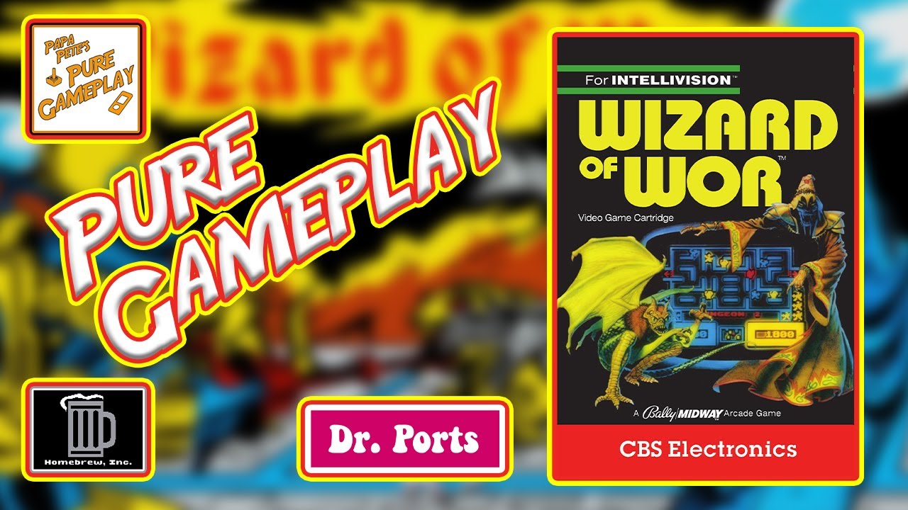 Wizard of WOR by Dr  Ports - Homebrew Inc - Intellivision - Papa Pete's Pure Gameplay