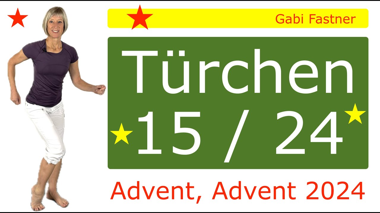 T&uuml;r 15/24 🌟 15 min. knieschonend Beinkraft trainieren | ohne Ger&auml;te, im Stehen