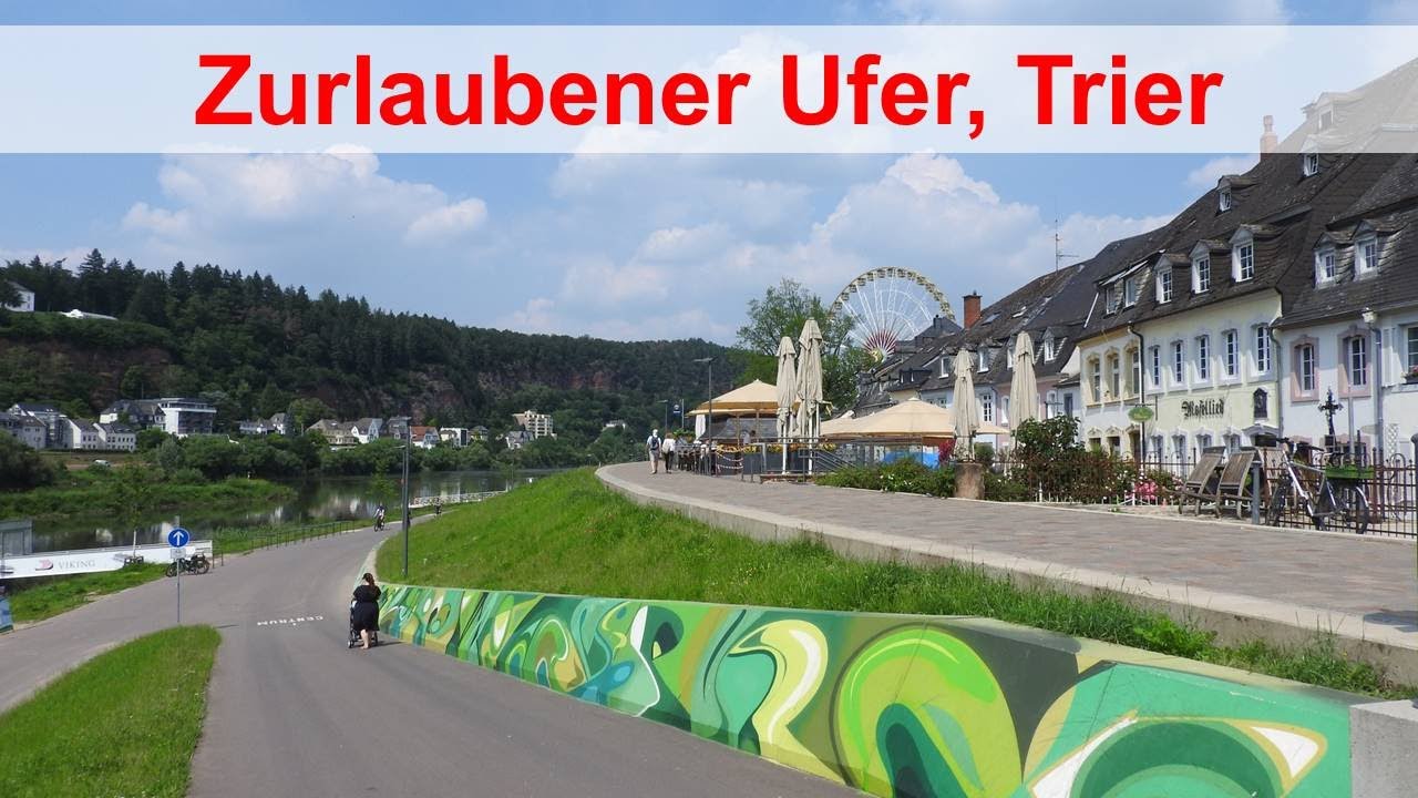 Zurlaubener Ufer in Trier - der perfekte Platz am Ufer der Mosel