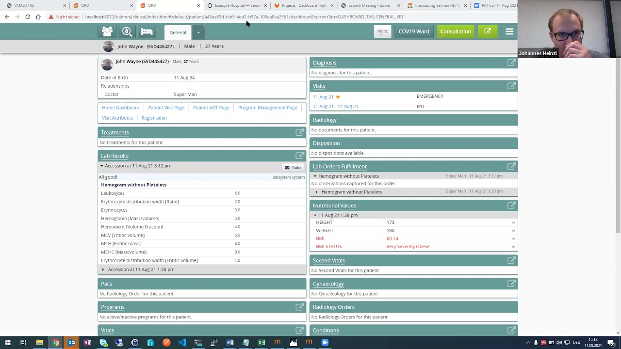 Bahmni LIS Integration using HL7 Interface