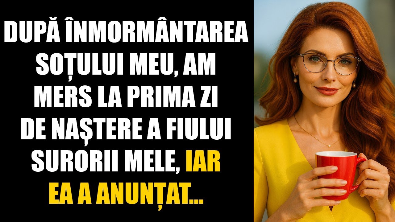 După înmormântarea soțului meu, am mers la prima zi de naștere a fiului surorii mele, iar ea...