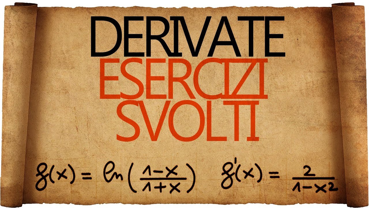 Derivate Esercizi Svolti