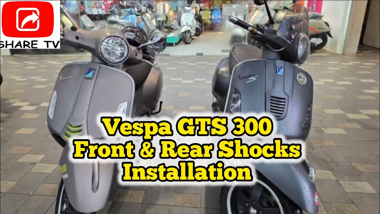 How To Install Front & Rear Shocks On A Vespa GTS 300 @sharetvph