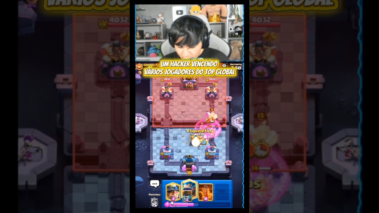 Um Hacker no clash royale #shorts #clashroyale