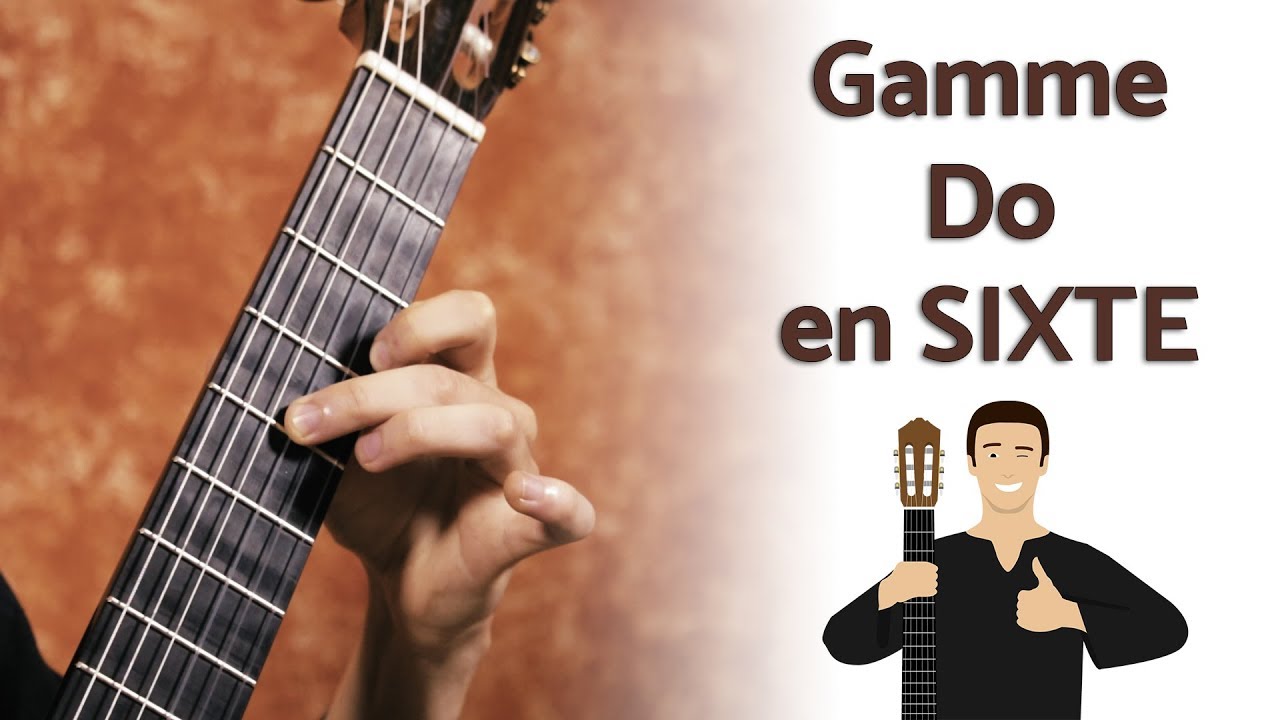Gamme en sixte à présent ! Exercice de guitare