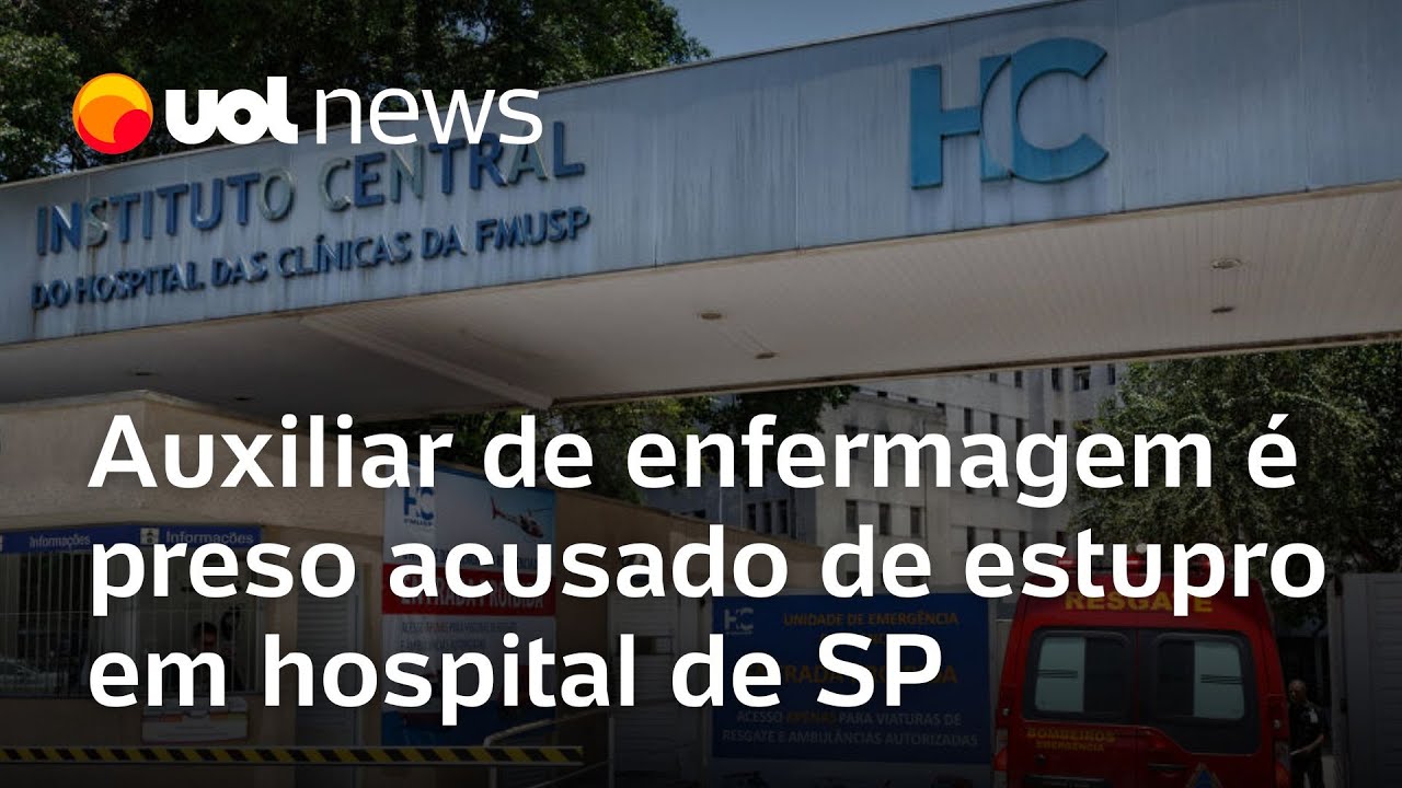 Auxiliar de enfermagem é preso acusado de estuprar paciente em coma no Hospital das Clínicas em SP
