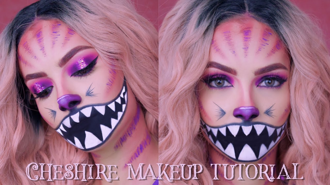 Cheshire Cat Halloween Makeup | Alice in Wonderland | Gato Rison Maquillaje | Celheliz