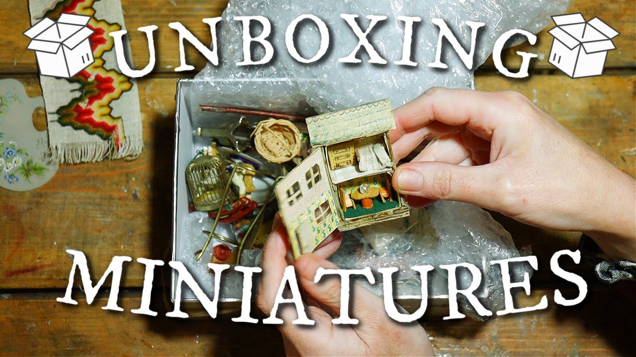 New Vintage Miniature Unboxing! Did we find things For Our Dolls Houses!