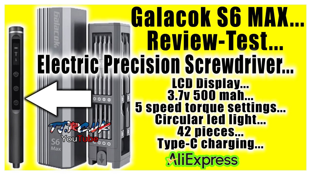 🪛Galacok S6 MAX 5 Speed-RC + Electronics Repair-Precision Electric Screwdriver Set🪛Review/Testing...
