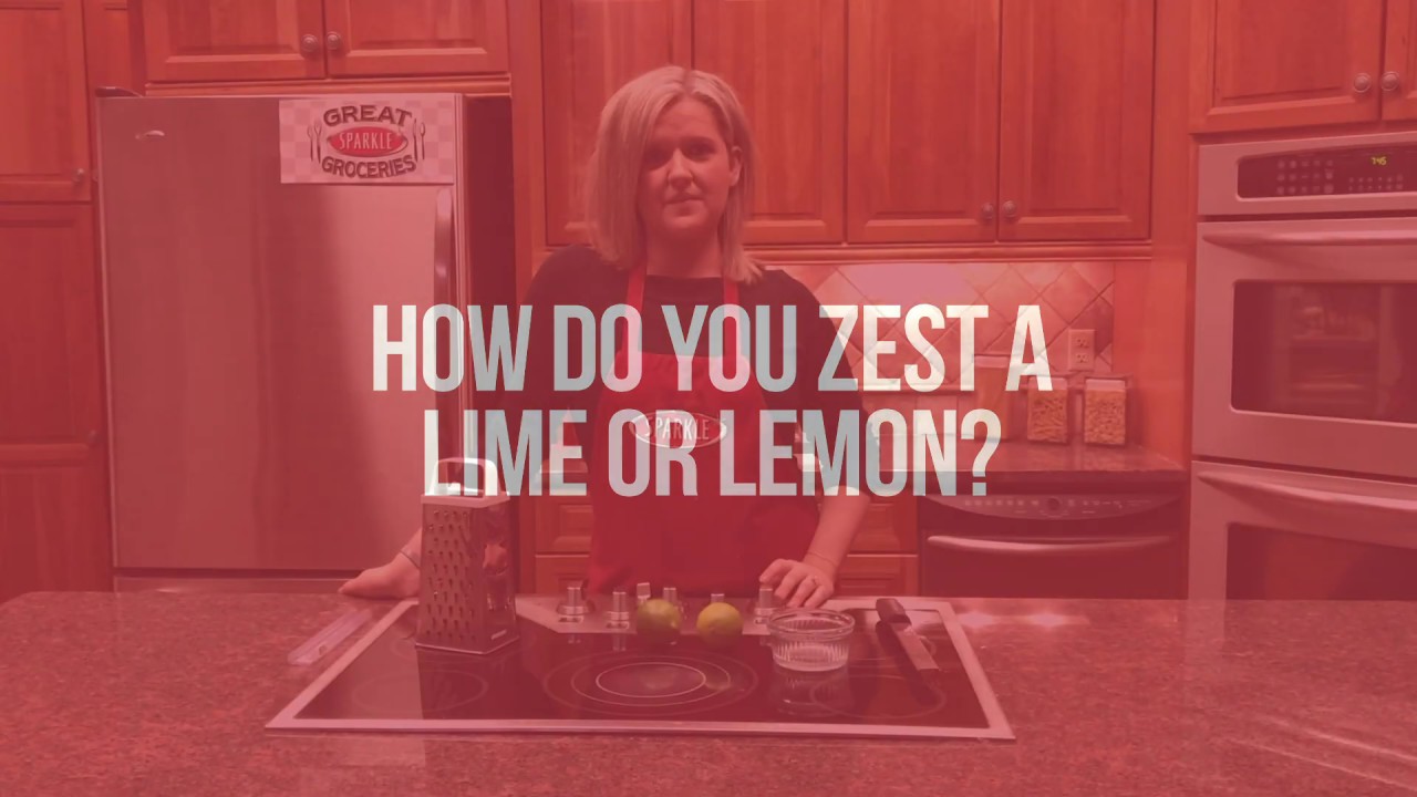 How do you zest a lime or lemon?