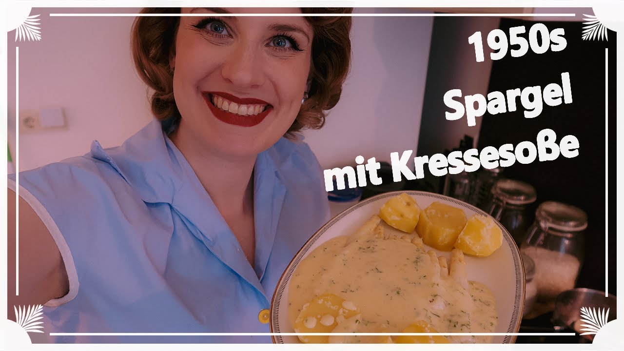 Original Rezept aus den 50er Jahren Spargel mit Kressesoße