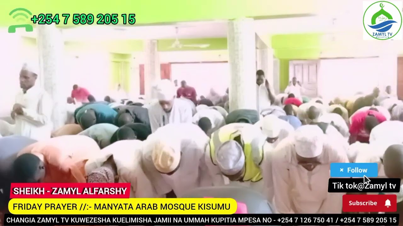 FRIDAY PRAYER /:- MANYATA ARAB MOSQUE // SHEIKH - ZAMYL ALFARSHY.