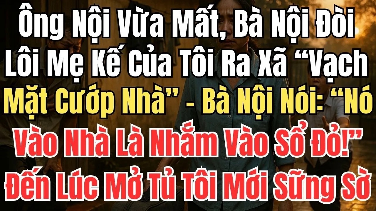 Ông Nội Vừa Mất, Bà Nội Đòi Lôi Mẹ Kế Ra Xã “Vạch Mặt Cướp Nhà”. Đến Lúc Mở Tủ Sổ Đỏ Tôi Mới Sững Sờ