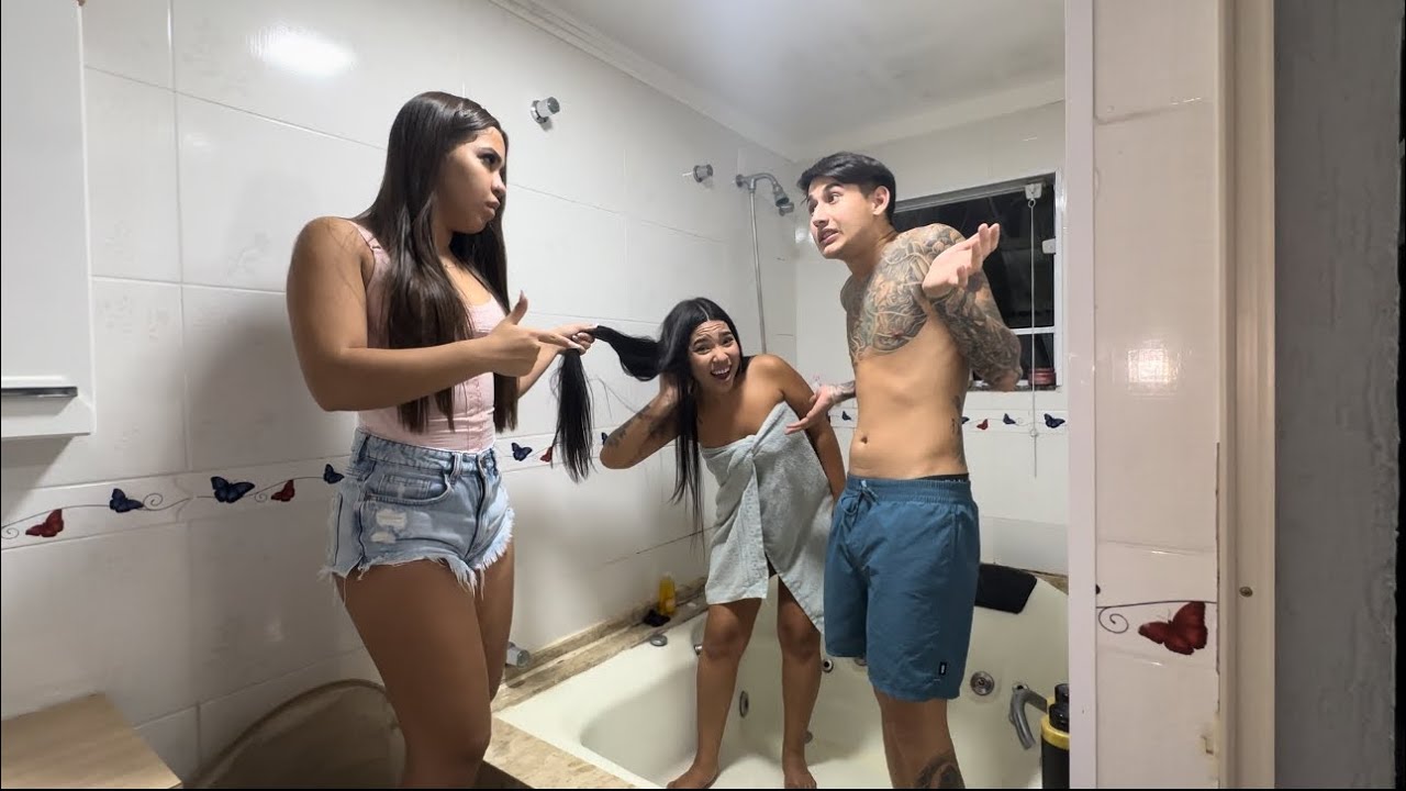CHAMEI A MORENA PRA TOMAR BAMH0 na BANHEIRA! Jhessy surtou!