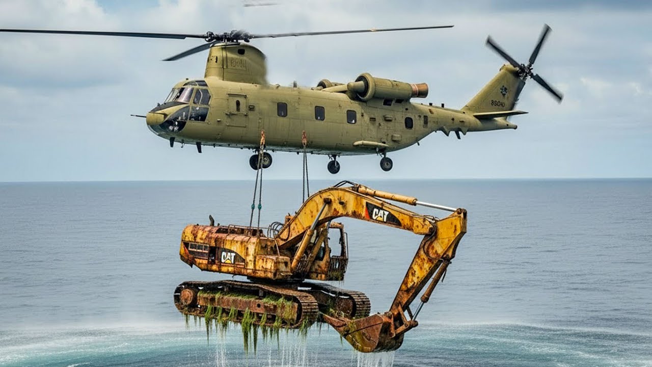 After Years Lost Beneath the Pacific Ocean… This CAT 320 Excavator’s Restoration Is Unbelievable!