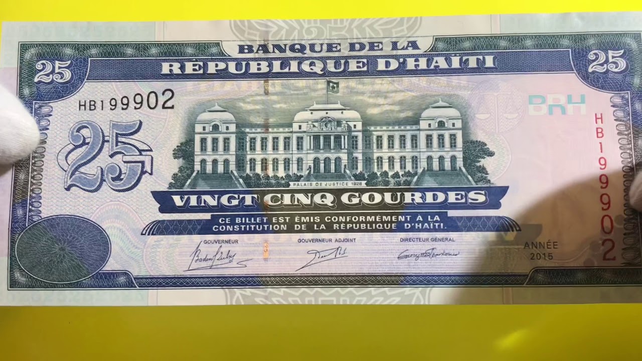 Banknote 25 Gourdes Haiti