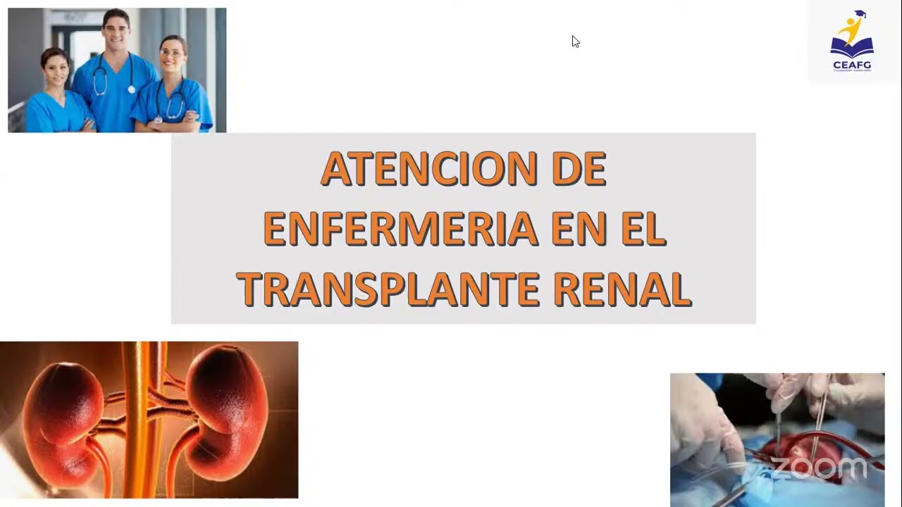 𝐂𝐔𝐑𝐒𝐎 𝐃𝐄 𝐀𝐂𝐓𝐔𝐀𝐋𝐈𝐙𝐀𝐂𝐈𝐎́𝐍: ATENCIÓN DE ENFERMERÍA AL PACIENTE EN EL PROCESO DE TRASPLANTE RENAL