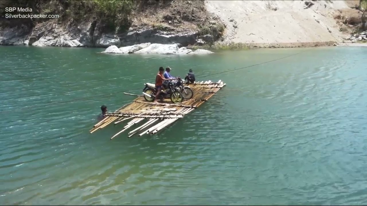 How to Cross the Binongan River in Abra with a Motorbike