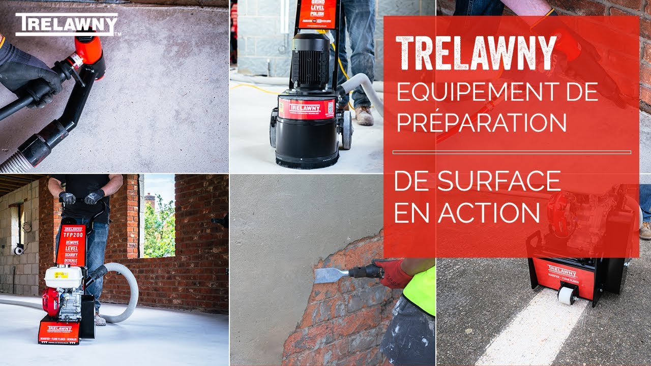 Equipement de préparation de surface Trelawny SPT en action