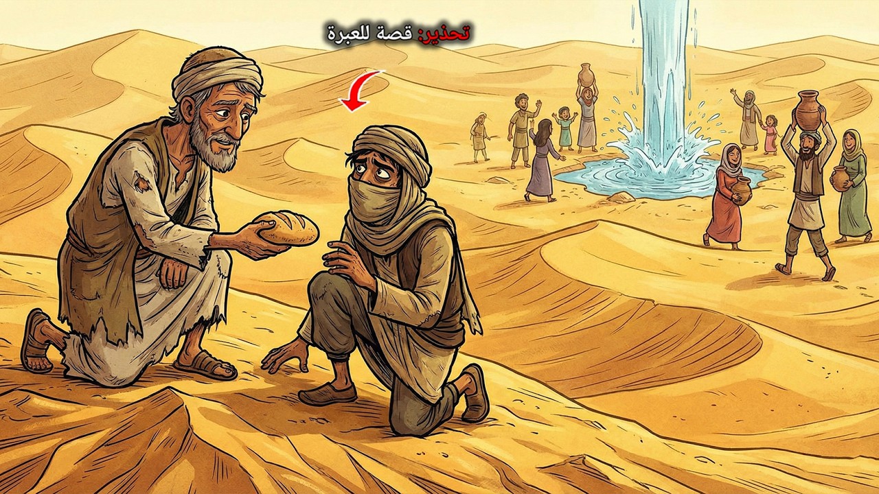 #قصة الفلاح الدي سرق اللصوص محصوله كله. بدلاً من الدعاء عليه، نادى الفلاح بصوت عالٍ: 