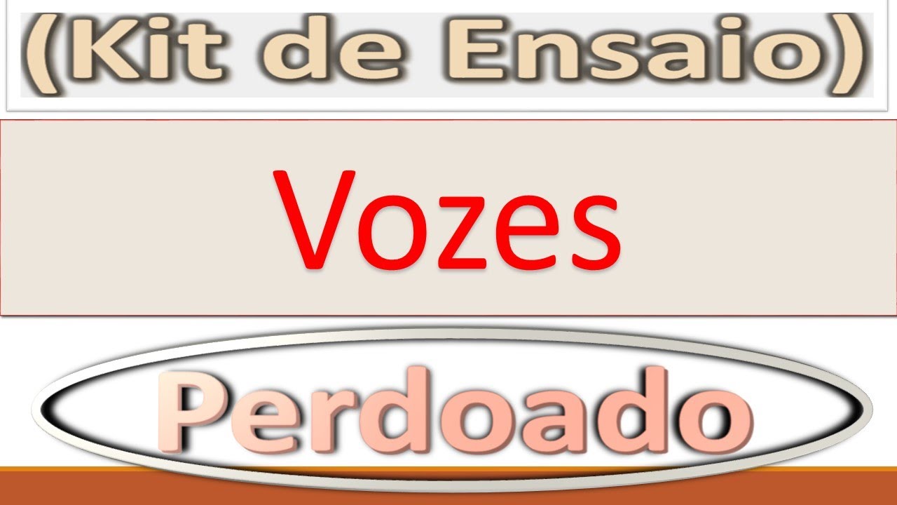Perdoado *Forgiven* (Kit de Ensaio) Vozes