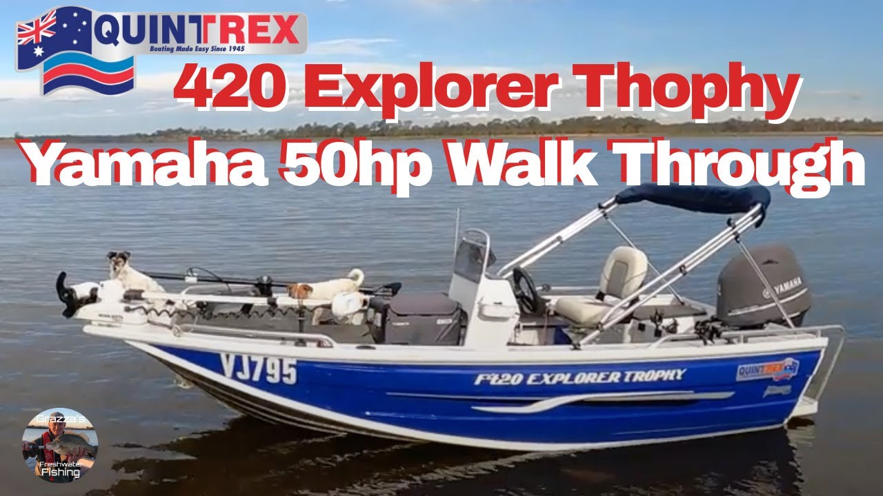 Обзор лодки Quintrex Explorer Trophy 420 + Yamaha F50HP 4-тактный