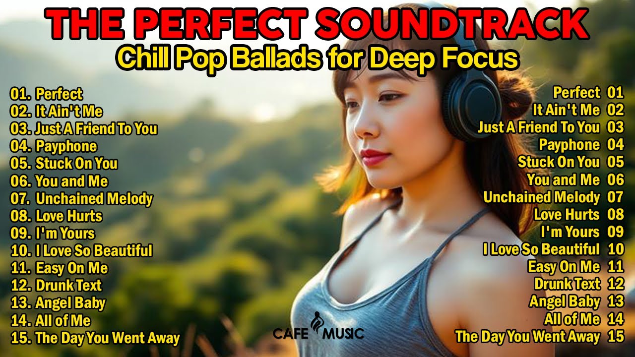 Relaxing Western Pop Ballad Covers   Chill Acoustic Playlist for Working, Studying, & Deep Focus