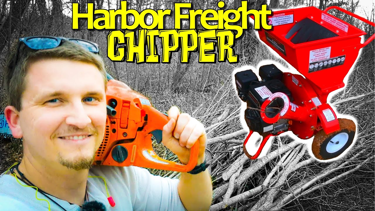 Clearing Land with a Harbor Freight Wood Chipper! || Part Two