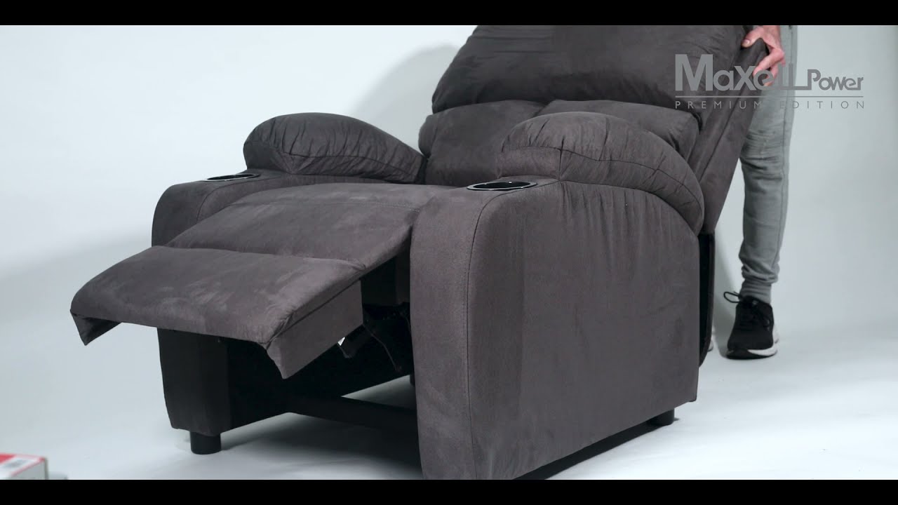 SILLON RECLINABLE SOFA BUTACA RELAX REPOSAPIES POSAVASOS 3 COLORES GARANTIA MAXELL POWER