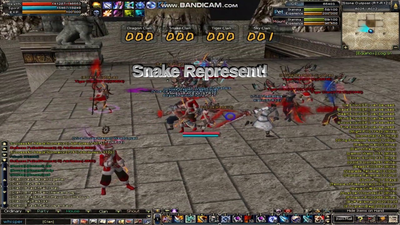 12sky2 Mayn Games - R7-R12 War | Snake vs Tiger & Sky