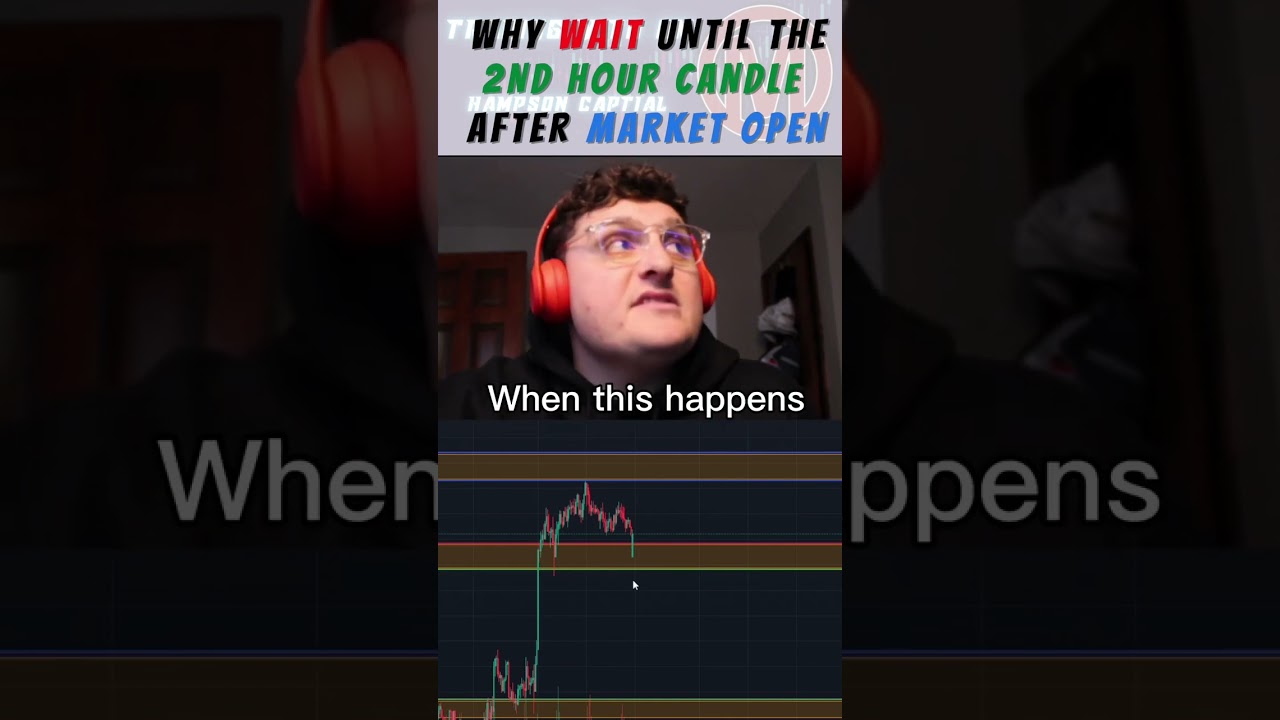 Why we ALWAYS wait until at least the 2nd hour candle close BEFORE entering after market open! 📉🤝