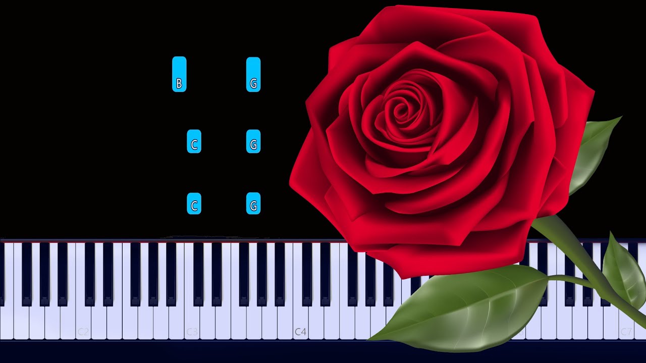 Bette Midler -  The Rose Piano Tutorial