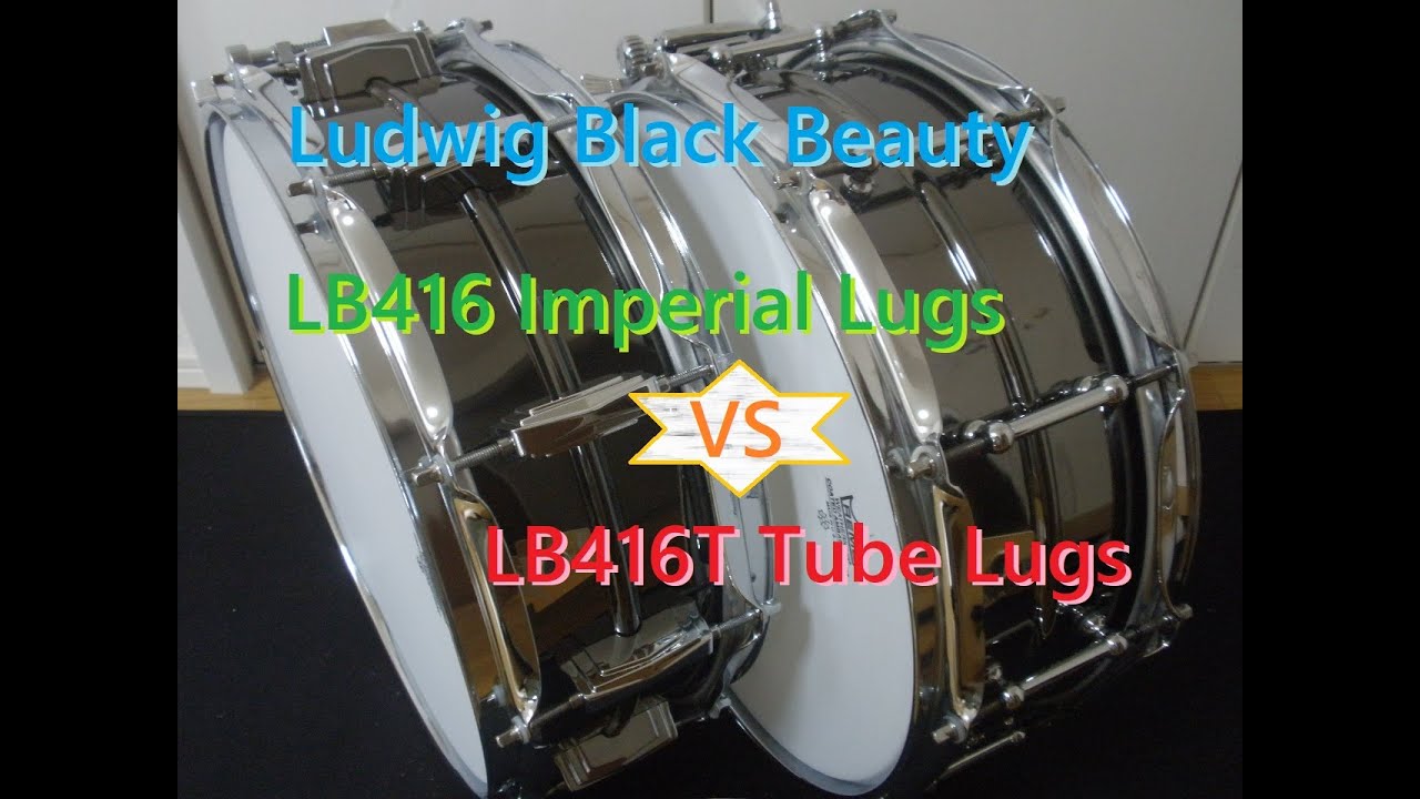 Ludwig Black Beauty(ラディック ブラックビューティー) ”LB416 Imperial Lugs”VS”LB416T Tube Lugs” チューブラグの違い等比較サウンドレビュー