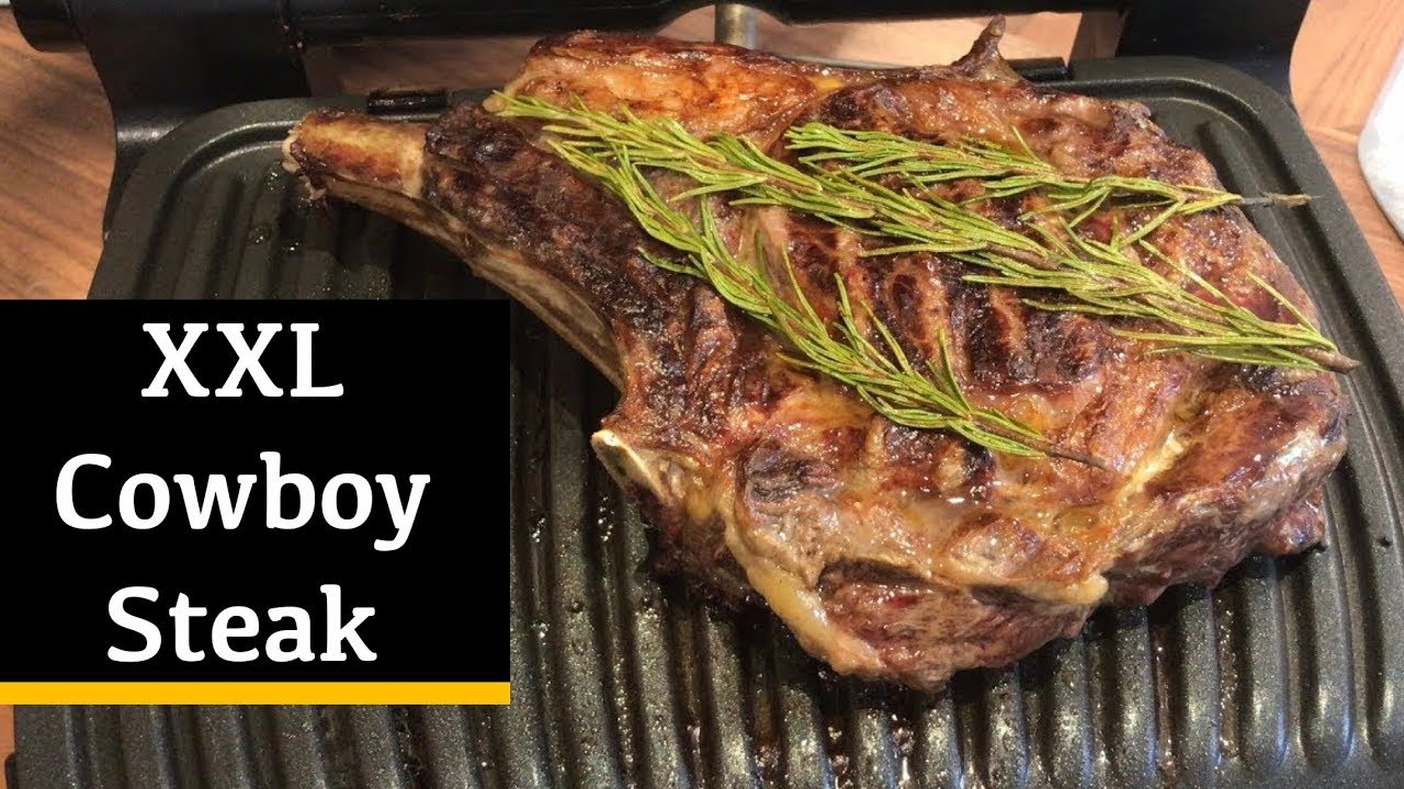 XXL Cowboy Steak im Tefal OptiGrill