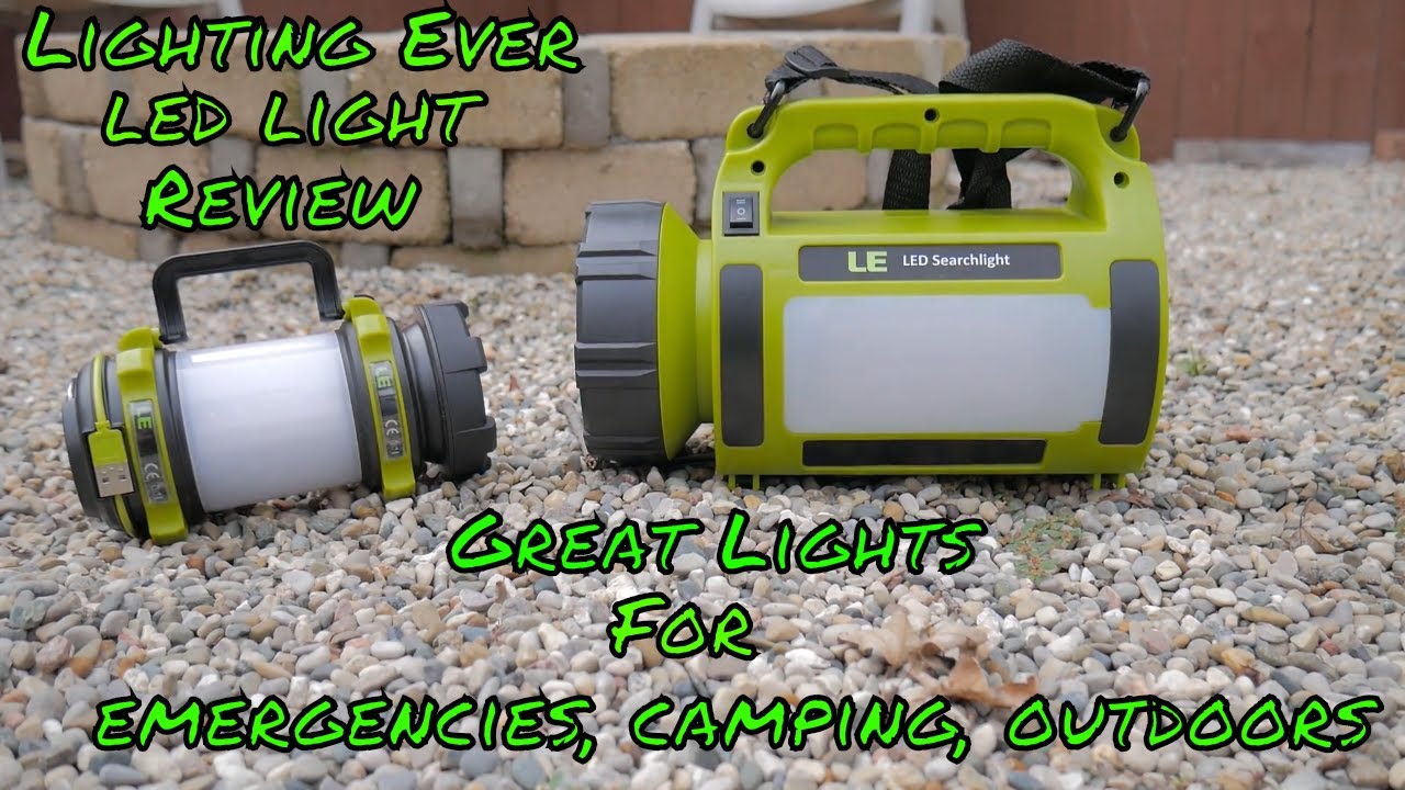 Lighting Ever LED  light review for emergencies, camping, outdoor use